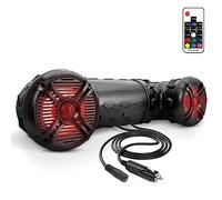 Pyle altavoces bluetooth, Impermeables, Luces LED multicolores, 6.5” y 800V, Estereo, Inalambricos, Para exteriores, Ideal para coches y barcos