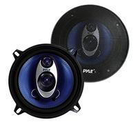 Pyle altavoces coaxiales para coche, 5.25”, Cono de inyeccion de polietileno azul, Pico de 3 vias de 200V, Frecuencia de 20Khz, 4ohm, Bobina movil ¾"