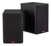 Pyle Altavoces de estantería de 5.25 pulgadas, par de altavoces de estantería con cable con soportes de montaje en pared, cine en casa HiFi de 2 vías con cono de papel, tweeter de cúpula suave, diseño