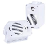 Pyle Altavoces, Dobles, 3.5”, 200V, Resistentes al Agua, Ideal para Uso en Patio, Piscina, Bote o en casa