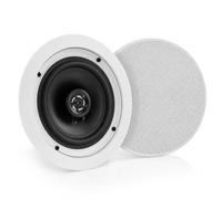 Pyle Altavoces empotrables, Bluetooth, Pared, Techo, 13 cm, 150W, Dos vias, Estereo, Estereo, Rejilla Redonda/Cuadrada Intercambiables