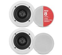 Pyle Altavoces empotrables, Pared, Techo, 6.5”, 200W, Dos vias, Tweeter de polimero de 1/2”, 70Hz-20kHz