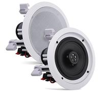 Pyle Altavoces empotrables, Pared, Techo, 6.5”, 200W, Dos vias, Tweeter de polimero, Estereo
