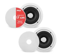 Pyle altavoces techo, Pared, 6.5”, 250W, Duales, Tweeter de polimero de 1", 65Hz-22kHz
