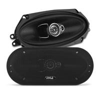 Pyle Altavoces estéreo universales de 3 vías para coche, 300 W, 4 x 10 pulgadas, triaxial, sonido profesional, altavoz universal OEM de repuesto rápido, compatible con montaje en puerta/panel lateral,