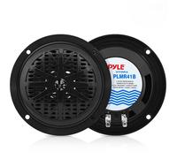 Pyle Altavoces Marinos, 4”, Resistentes al Agua y a la Intemperie, Estereo, Cono de polypropileno