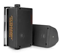 Pyle altavoces, Mini box, 3 vias, 300V, Interior, Exterior, Montables en pared, Woofer de 3.25”, Tweeter de 1”, Incluye kit de montaje