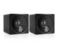Pyle Altavoces satelite, Mini Cube, Estanteria, Pequeños, Pasivos, Estereo, Cine en casa