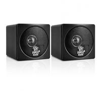 Pyle Altavoces satelite, Mini Cube, Estanteria, Pequeños, Pasivos, Estereo, Cine en casa