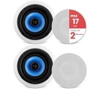 Pyle Altavoces Techo, Pared, 6.5”, 250W, Duales, Estereo, Agudos Ajustables, Rejilla Resistente