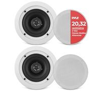 Pyle Altavoces Techo, Pared, 6.5”, 250W, Duales, Tweeter de polimero de 1", 65Hz-22kHz