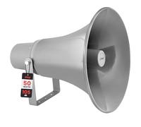 Pyle Altavoz de bocina PA, 34cms, Compacto, para Interiores y Exteriores, Impedancia de 16 ohmios, Potencia de 70V, Montaje para Sistema de Audio 70V