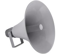 Pyle Altavoz de bocina PA, 49cms, Compacto, para Interiores y Exteriores, Impedancia de 16 ohmios, Potencia de 100V, Montaje para Sistema de Audio 70V