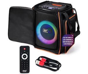Pyle Altavoz Grande, Bluetooth, Sistema True Wireless Stereo, con Bolsa de Transporte