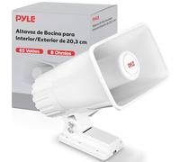 Pyle Altavoz PA para Interior/Exterior - Altavoz PA Portátil de 8” con Impedancia de 8 Ohmios y Potencia Pico de 65 Vatios - Soporte de Montaje y Accesorios Incluidos
