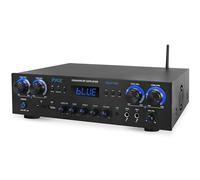 Pyle Amplificador de Cine en casa de 800 vatios, Receptor estéreo con transmisión Bluetooth, Control Independiente de Eco y Volumen de micrófono, MP3/USB/SD/AUX/radio FM