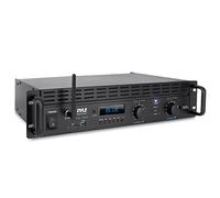 Pyle Amplificador de Potencia Bluetooth de 2 Canales, 2000 W, Montaje en Rack, Receptor estéreo inalámbrico de Audio Profesional con Entrada TRS XLR, LCD, Modo Puente, Ventilador de refrigeración