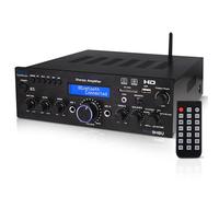 Pyle Amplificador de Sonido, 200W, Bluetooth, Inalambrico, Estereo, para el hogar, Control Remoto, Sistema con HDMI/Optico/Fono/Coaxial, Radio FM, USB/SD, AUX, RCA