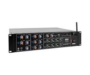 Pyle Amplificador de Sonido, 4000W, Bluetooth, Inalambrico, Sistema de Caja de Receptor Estereo, para el hogar, 8 Canales, RCA, USB, AUX, Altavoces, PA, Teatro, Estudio, Escenario