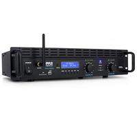 Pyle Amplificador de Sonido, para el hogar, 2000W, Bluetooth, Estereo, Entradas TRS XLR, LCD, 2 Canales, Modo Puente, Ventilador de refrigeracion