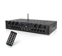 Pyle amplificador de sonido, Para el hogar, 600W, Bluetooth, Inalambrico, Estereo, 6 canales, Digital LCD, Conector para auriculares, Entrada de microfono de ¼", USB, SD, AUX, RCA, Radio FM