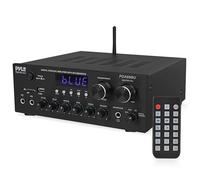Pyle Amplificador estéreo Audio Receptor Sistema de Sonido con Bluetooth Wireless Streaming, MP3/USB/SD/AUX/FM Radio