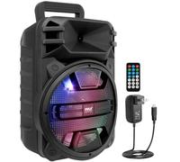 Pyle Caja de música con Bluetooth, Karaoke, máquina de Karaoke, Altavoz Bluetooth, máquina de 800 W, Altavoces con Radio, Apto para Fiestas como Equipo de música