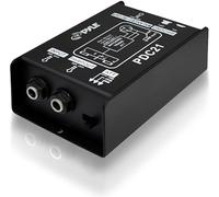 Pyle caja DI de inyección directa premium, Unidad DI pasiva, Eliminadora de zumbidos con atenuador de entrada para conectar guitarra y bajo, Transformador de impedancia de 1/4″