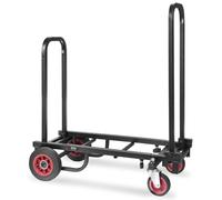 Pyle compacto plegable Cart de equipos ajustables - Cart de carrito convertible de servicio pesado Carrito manual/Dolly/Plataforma con ruedas R -