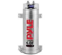 Pyle condensador para coche, 6 Farad, Automovil, Capacitor, Digital, Proteccion contra sobretension, Hardware de montaje, DC 12-24V