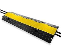 Pyle Cubre Cables Suelo, Canaleta, Interiores, Exteriores, Soporte de 5kgs, Proteccion del Piso del riel, Ocultador