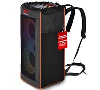 Pyle Portable Waterproof Speaker Bag, Tear-Proof Travel Case with Adjustable Backpack Straps, Side Storage Pockets & Drawstring Top, Compatible with Pyle Speaker PPHP26JBL & More, 11.8”x11.8”x26.4”