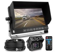 Pyle Grabadora DVR de cámara para salpicadero para Camiones, Monitor de 7 Pulgadas, cámara Trasera, Video HD 1080p, videocámara de Seguridad de Video Pip de visión Nocturna, grabación de Audio Micro