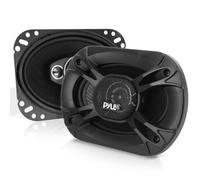 Pyle Juego de Altavoces Coche, 6” x 9”, Auto, Cuadriaxial, 4 vias, Universal, Sonido Potente, Color Negro