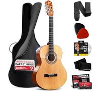 Pyle kit de guitarra acustica clasica, 3/4 Tamaño juvenil, 36”, Para principiantes, Niños, Adultos, Accesorios incluidos, Sunburst matte