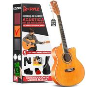 Pyle kit de guitarra acustica, ½ Tamaño juvenil, 34”, Para principiantes, Niños, Adultos