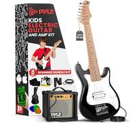 Pyle kit guitarra electrica para iniciacion, Con amplificador de 10W, Mini instrumento, 30”, Accesorios