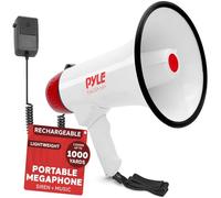 Pyle Megáfonos, Unisex Adulto, Blanco/Rojo, 40 Vatios