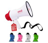 Pyle Megafono, Altavoz, Portatil, 30V, Sirena, Rango de Distancia 800 Yardas, Ideal para Entrenamientos y Entrenadores