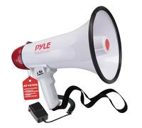 Pyle megafono, Altavoz, Portatil, 40V, Sirena, Control de Volumen, Ergonomico, Microfono, Interiores, Exteriores