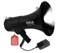 Pyle megafono, Altavoz, Portatil, 50V, Sirena, Control de Volumen, Interiores, Exteriores, Luces LED
