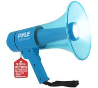 Pyle megafono,Altavoz, Portatil, Sirena, Control de Volumen, Ergonomico, Microfono, Interiores, Exteriores