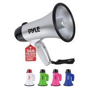 Pyle megafono, Portatil, Compacto, 20V, Microfono, 2 modos, Asa plegable