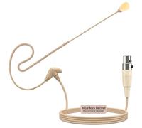 Pyle microfono Diadema, In Ear, con Cable, Profesional, Mini portatil, Conector XLR de 4 Pines, Compatible con Sistemas shure y mezcladoras de Estudio