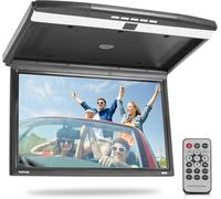 Pyle Monitor de Techo Plegable para Auto, Pantalla Techo para Coche con IR, Transmisor FM, HDMI, USB,SD, AV y Altavoces estéreo Integrados, 39,6 cm