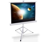 Pyle Pantalla de proyección portátil 102 cm con trípode - Ligera y Resistente, fácil de Montar, Formato 4:3 - Ideal para Interior, Exterior, escuelas y conferencias