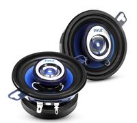 Pyle Par de Altavoces coaxiales Coche, Parlantes para Auto, 120W 3.5”, Componente de reemplazo rapido OEM, para Puertas del vehiculo/Panel Lateral, Universales, Color Negro
