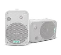 Pyle par de Altavoces de Pared, Techo, IImpermeable, Exteriores, Interiores, Par de 3.5” de 3 vias, Activo, Pasivo