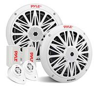 Pyle par de Altavoces Marinos de 6.5”, Sonido Estereo, Exteriores, Resistentes al Agua y a la Intemperie, Potencia de 200V