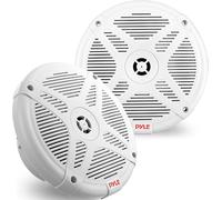 Pyle par de Altavoces Marinos de 6.5”, Sonido Estereo, Exteriores, Resistentes al Agua y a la Intemperie, Potencia de 600V